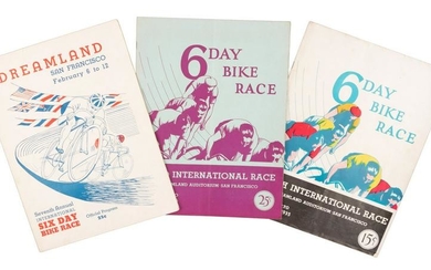 Rare bike race programs from 1930's