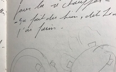 Régine Deforges fragment de manuscrit autographe... - Lot 42 - Cornette de Saint Cyr maison de ventes