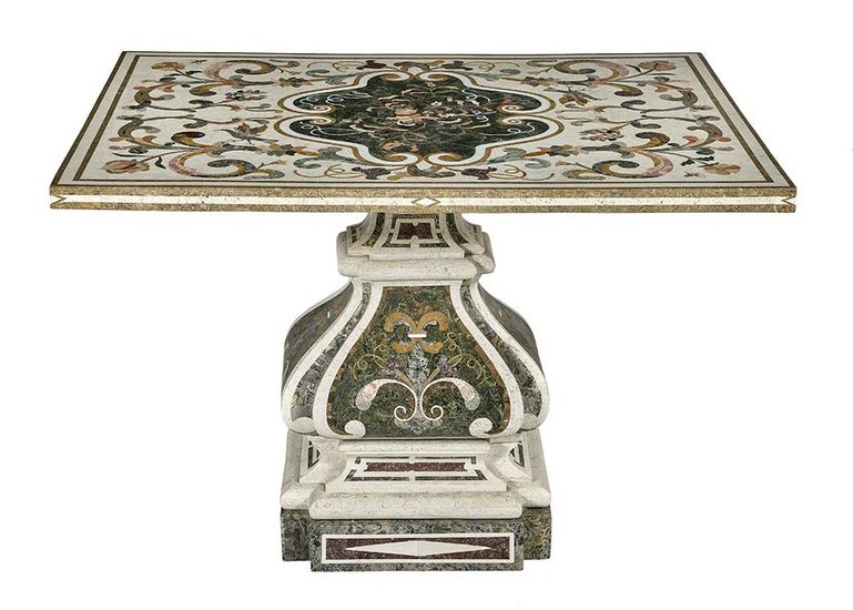 Renaissance-Style Pietra Dura Center Table