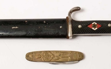 Reproduction Hitler Youth knife and pocket knife