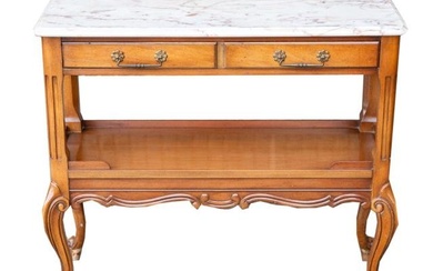 Rockwood Collection Marble Top Console Table