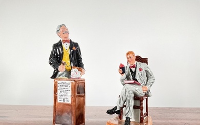 Royal Doulton: two figures comprising "The Auctioneer", and ...