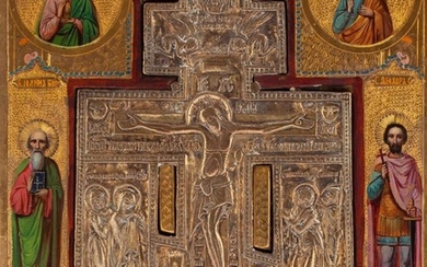 Russia, Crucifixion, Icon, 19th/20th Century