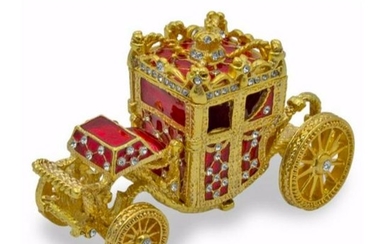 Russian Royal Coach Rolling Trinket Jewel Box