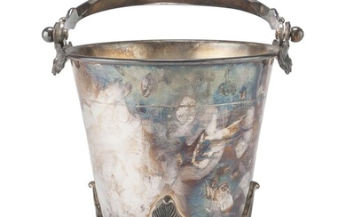 SILVER-PLATED ICE BUCKET MILAN 20TH CENTURY