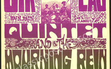 Scarce 1967 Sir Douglas Quintet Poster