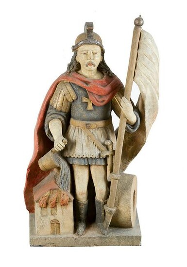 Sculpture of St Florian, protector of homes