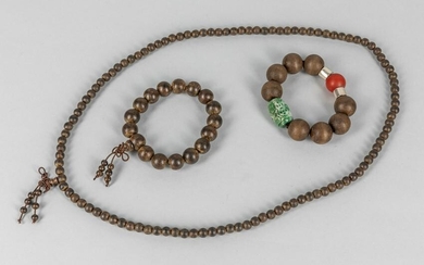 Set Chinese Agarwood Necklace & Bracelet