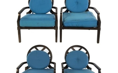 Set of Four Woodard Landgrave Outdoor Patio Chairs