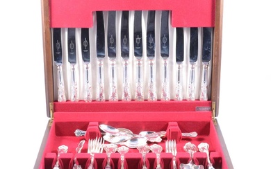 Silver plated canteen of cutlery