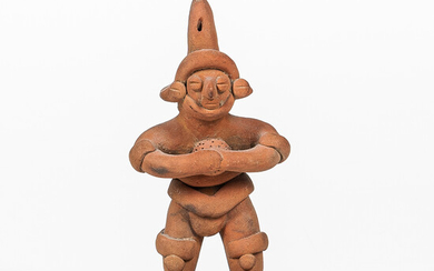 Standing Colima Clay Figure