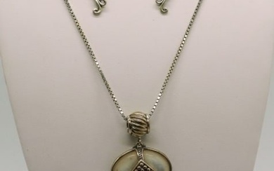 Sterling Mother of Pearl Set (4)