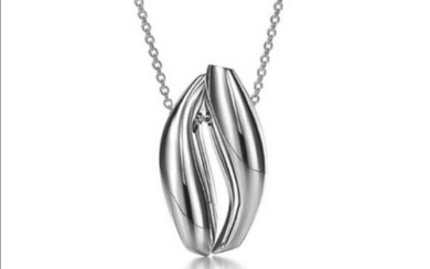 TIFFANY FRANK GEHRY DOUBLE FISH PENDANT NECKLACE, 925