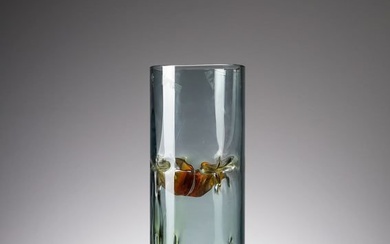 TONI ZUCCHERI Cylindrical vase from the Membrane series for VeArt, Murano.