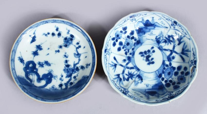 TWO 18TH CENTURY CHINESE BLUE & WHITE PORCELAIN