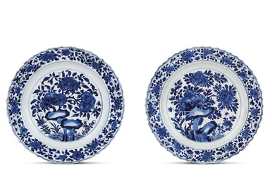 TWO PLATES, CHINA, DYNASTY, QING, 18TH CENTURY