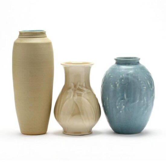 Three American Art Pottery Vases