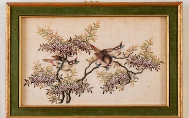 Three Chinese Bird Illustrations.