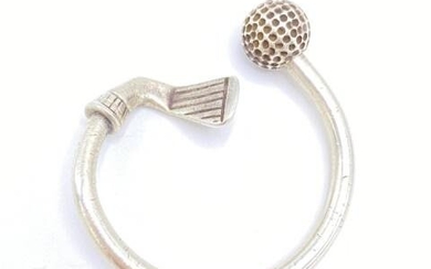 Tiffany Sterling Silver Golf Key Ring