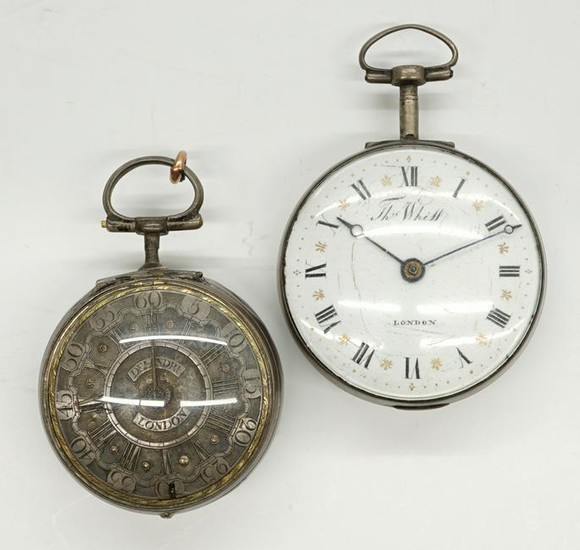 Two Antique Key-Wind Pocket Watches