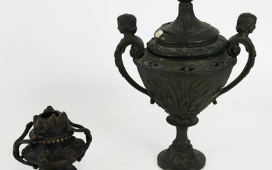 Two Bronze Censers