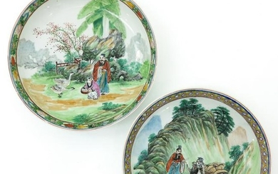 Two Chinese Republic Plates