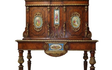 Two-body mobile cabinet, Napoleon III, France 19th century