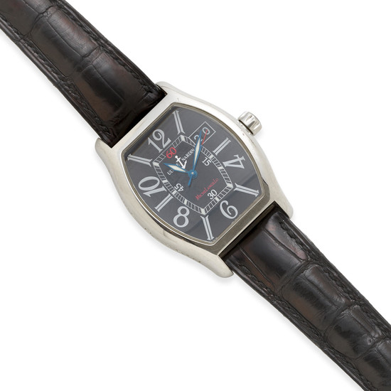 Ulysse Nardin. A stainless steel automatic calendar wristwatch