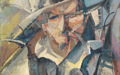 Uomo con cappello, 1917, Achille Lega (Brisighella (Ra) 1899 - Firenze 1934)