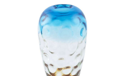 VASE A 1970s Italian glass vase, 28cm (high)...
