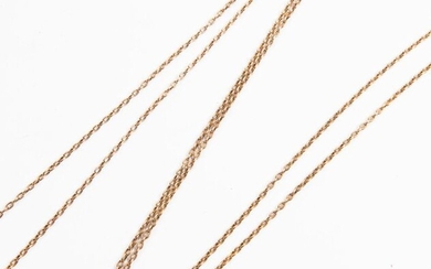 Very large yellow gold necklace chain. Length. 171 cm Weight 34 gr.