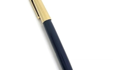 Vintage 1940's Eversharp Fifth Ave Blue Fountain Pen 14K Yellow Gold Cap 18.86 G