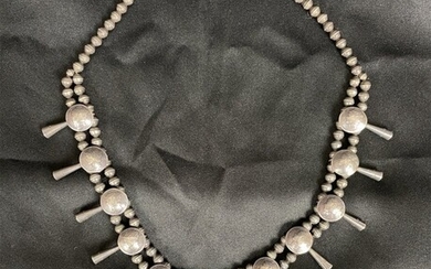 Vintage Navajo Sterling Silver Necklace