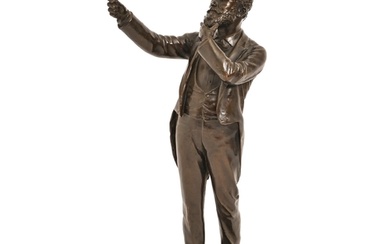 W Grant Stevenson RSA (1842-1904) - Statuette of the Sculpto...