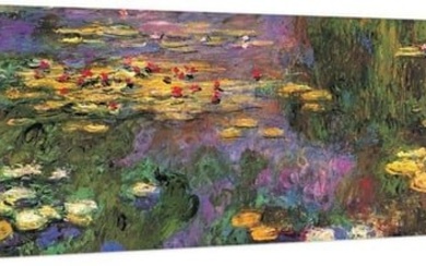 Water Lilies Canvas Reproduction By Claude Monet