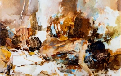 William Aiken (CA,1934-?) oil painting