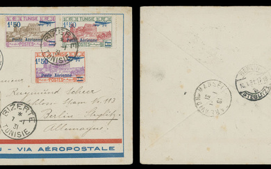 Worldwide Air Post Stamps and Postal History - Tunisia -...