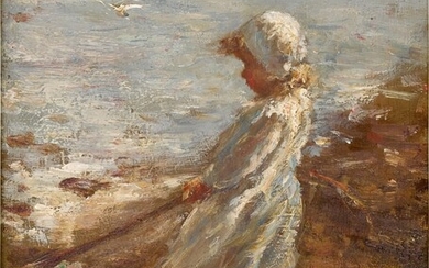 Young Fisher Girl, Robert Gemmell Hutchison, R.S.A., R.S.W.
