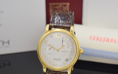 ZENITH ELITE HW Chronometre 18k yellow gold gents wristwatch with...