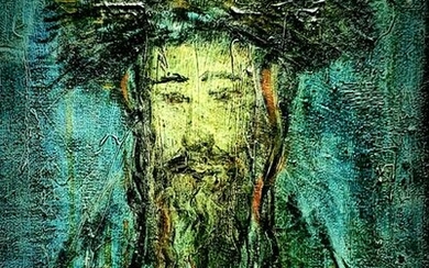 Zvi Raphaeli 1924-2005 (Israeli) Portrait of religious