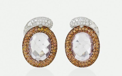 de Grisogono, Diamond and gem-set earrings