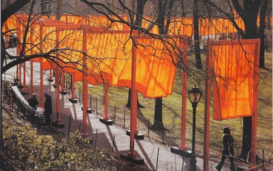 et Jeanne-Claude CHRISTO - Gates and Orange Curtains : Central...