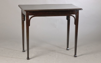 table, Thonet, around 1900, bentwood, dark painted,...