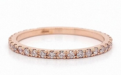 0.33ct Pink Diamond Ring - 14 kt. Pink gold - Ring - ***NO RESERVE PRICE***