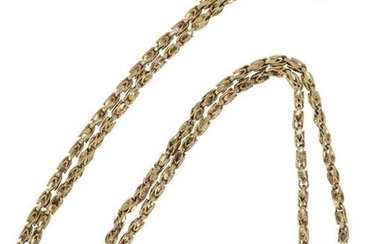 14 KARAT YELLOW GOLD & FRENCH COIN NECKLACE