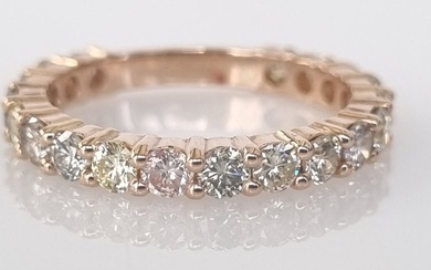 14 kt. Pink gold - Ring - 1.52 ct Diamond