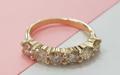 14 kt. Yellow gold - Ring - 2.00 ct Diamond - Diamond