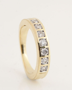14 kt. Yellow gold - Ring Diamond - Diamond
