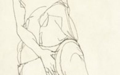 LIEGENDE (RECLINING WOMAN), Egon Schiele