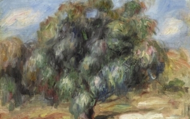 PAYSAGE - ARBRE AUX COLLETTES, Pierre-Auguste Renoir